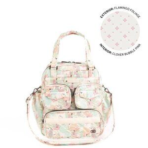 Lug Legacy Collection Mini Puddle Jumper Convertible Tote Bag Flamingo Foliage